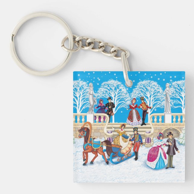 Winter walk key ring (Front)