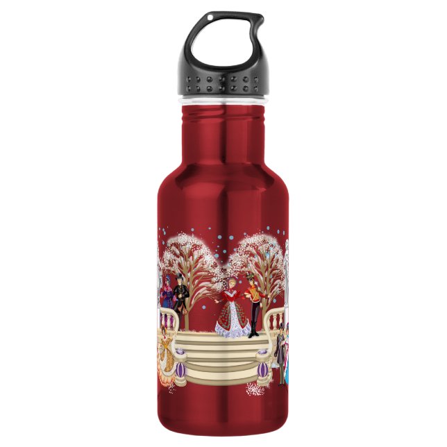 Winter walk   Ladies and gentlemen 532 Ml Water Bottle (Front)