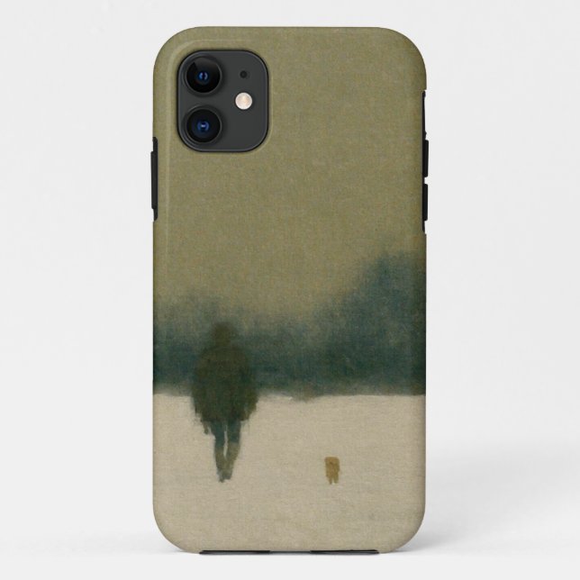 Winter Walk Minimalist Art Case (Back)