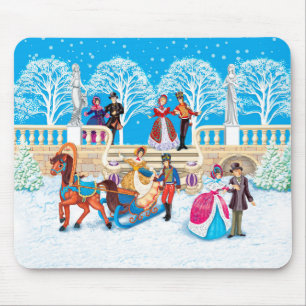 Winter walk mouse mat
