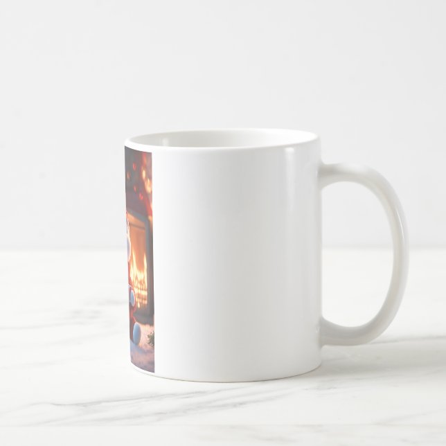 Winter Warmth – Cosy Mug Design with Snowflakes  (Right)