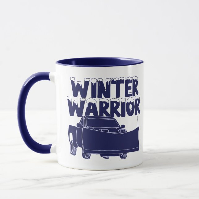 Winter Warrior Pick Truck with Snowplow Mug (Left)