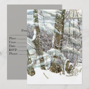 Winter Watercolor Invitation
