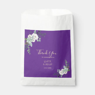 Winter Watercolor Wedding Favour Bags