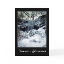 Winter Waterfall, Card