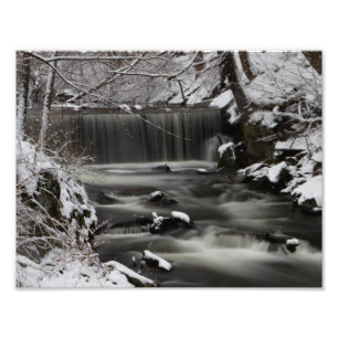 Winter Waterfall Photo Print
