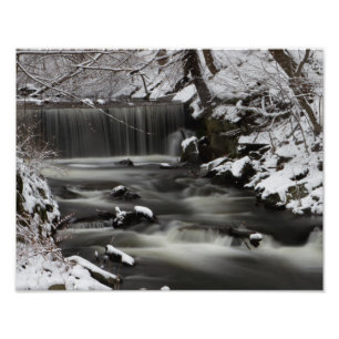 Winter Waterfall print