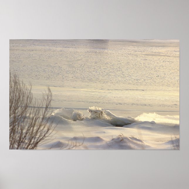 Winter Waterscape Photo Poster (Front)