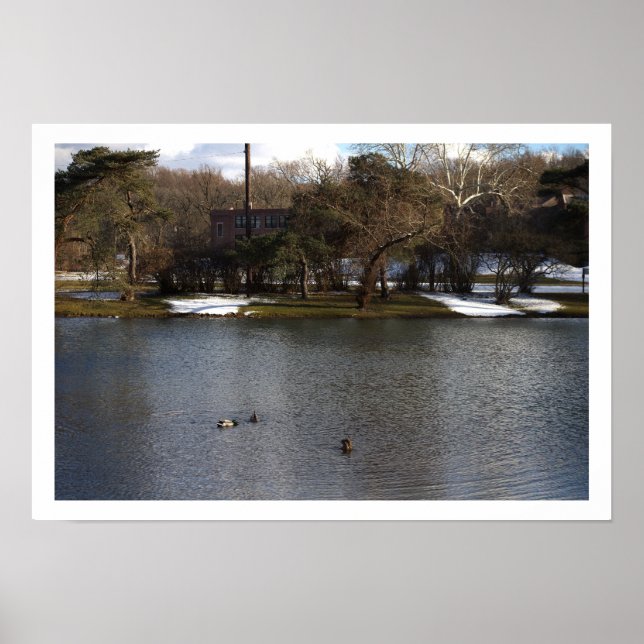 Winter Waterscape Poster (Front)