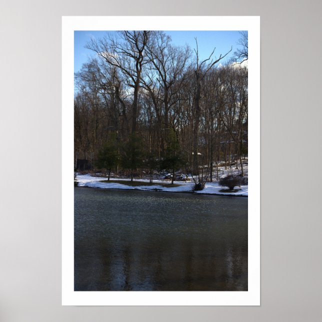 Winter Waterscape Poster (Front)