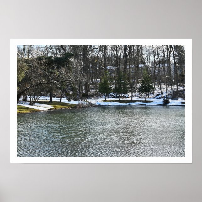 Winter Waterscape Poster (Front)