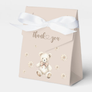 Winter We Can Bearly Wait Thank you Baby Shower Favour Box