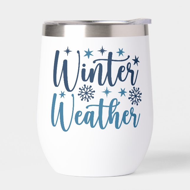 Winter Weather - Snowy Holiday Typography (Left)