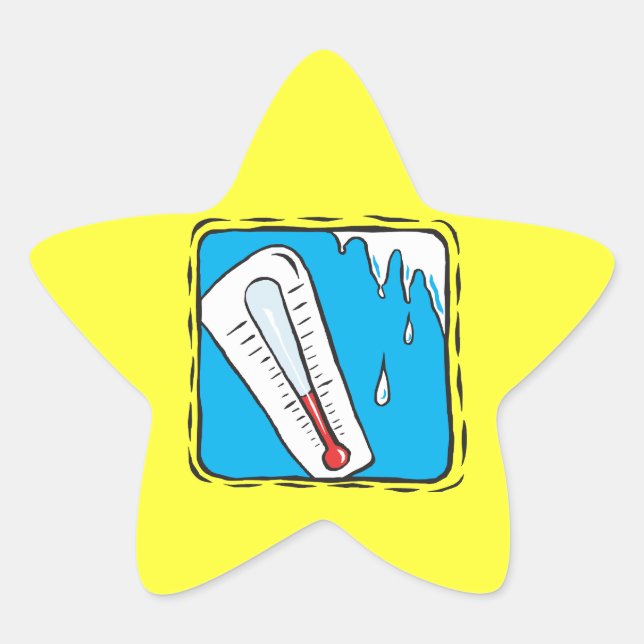 Winter Weather Star Sticker (Front)