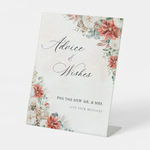 Winter Wedding Advice & Wishes Signs