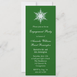 Winter Wedding Engagement Party Invitation