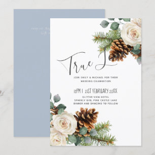 Winter Wedding Eucalyptus Greenery White Roses