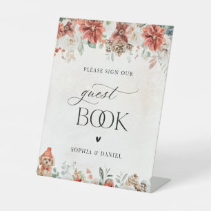 Winter Wedding Guest Book Sign