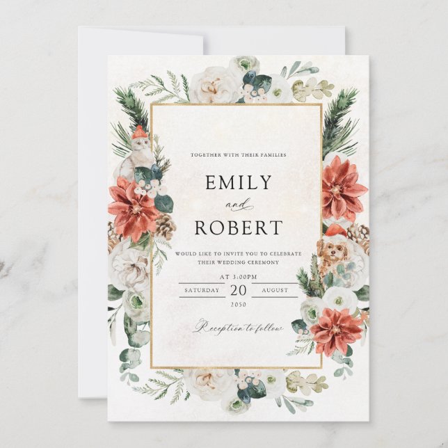 Winter Wedding Invitation (Front)