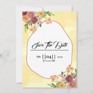 Winter wedding mountain landscape Party invitation