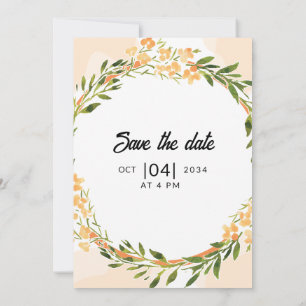 Winter Wedding Party Card Invitation Card Template