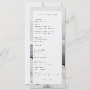 Winter wedding photo landscape wedding program invitation
