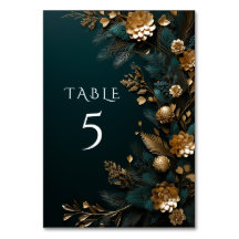 Winter Wedding Pine Cones with Gold Pine Needles