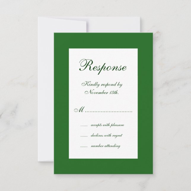 Winter Wedding RSVP (Front)