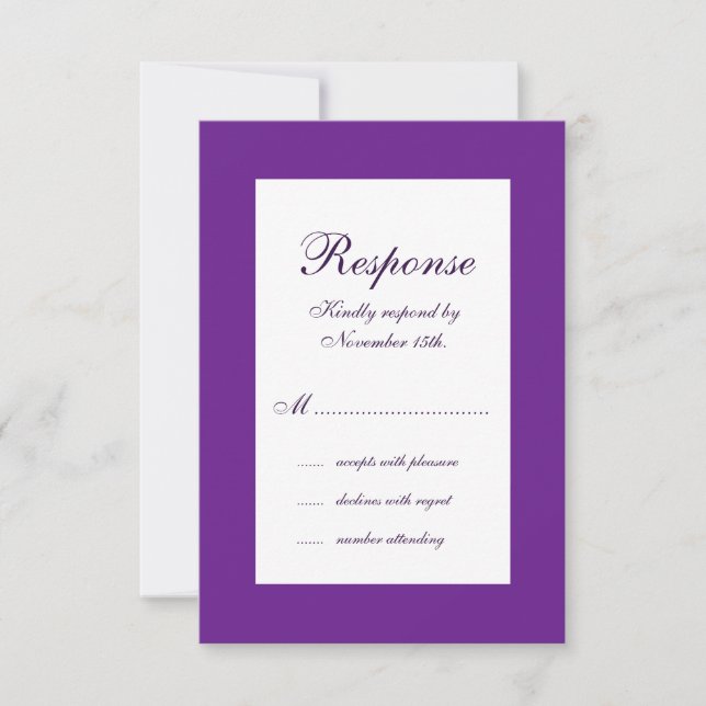 Winter Wedding RSVP (Front)