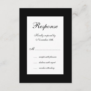 Winter Wedding RSVP Card
