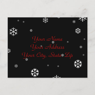 Winter Wedding RSVP Invitation Postcard