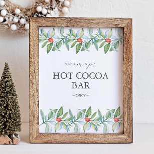 Winter Wedding Sign Hot Chocolate Bar Sign