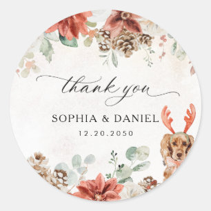 Winter Wedding Sticker