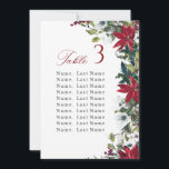 Winter Wedding Table Number Seating Chart Cards<br><div class="desc">For further customisation,  please click the "customise further" link and use our design tool to modify this template. 
 If you need help or matching items,  please contact me.</div>
