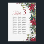 Winter Wedding Table Number Seating Chart Cards<br><div class="desc">For further customisation,  please click the "customise further" link and use our design tool to modify this template. 
 If you need help or matching items,  please contact me.</div>