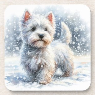 Winter Westie Coasters