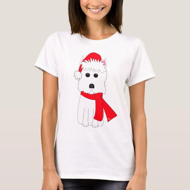 Winter Westie T-Shirt (Front)