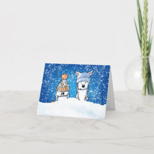 Winter Westies Note Card