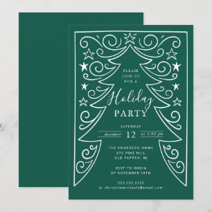 Winter Whimsy Holiday Party Invitation