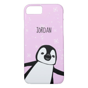"Winter Whimsy" Personalised Penguin Phone Case