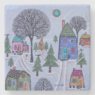 Winter Whimsy Trivet Stone Coaster