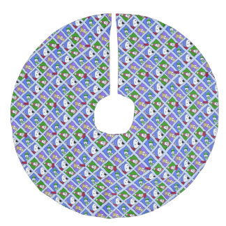 Winter Whimsy Westies Christmas Tree Skirt