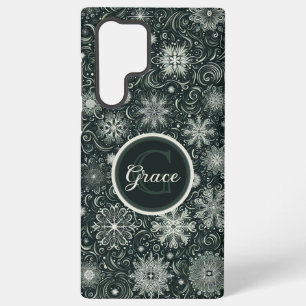 Winter Whirl: Enchanting Snowflakes in Motion Samsung Galaxy Case