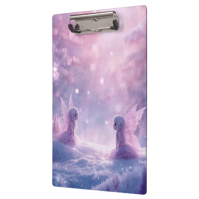 Winter Whispers and Fairy Light Clipboard (Left)