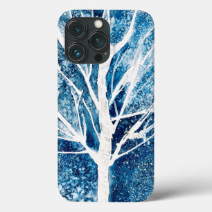 Winter white birch tree Christmas iPhone 13 Pro Case