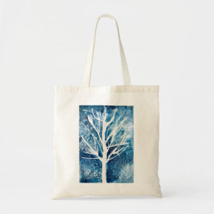 Winter white birch tree Christmas Tote Bag