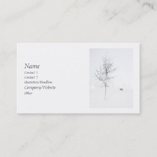 Winter White Business Card