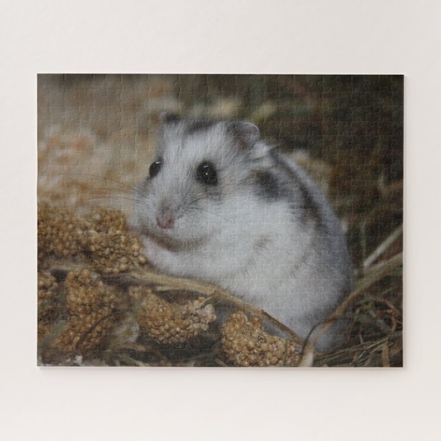 Winter White Dwarf Hamster Pet Jigsaw Puzzle (Horizontal)