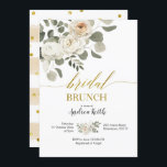 Winter White Floral Bridal Brunch Invitation<br><div class="desc">Winter White Floral Bridal Brunch Invitation</div>