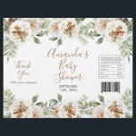 Winter White Floral Christmas Chip Bag Wrapper<br><div class="desc">Winter White Floral Christmas Chip Bag Wrapper</div>